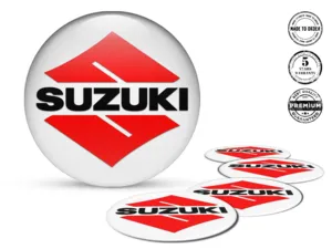 Suzuki Marque Jantes Voiture Autocollants Bombés Silicone